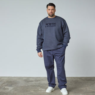 North Latitude / North Latitude Denim Boreal Logo Sweat Sweatshirt 0580 Navy melange