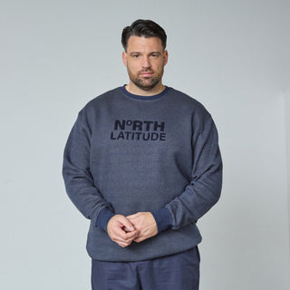 North Latitude / North Latitude Denim Boreal Logo Sweat Sweatshirt 0580 Navy melange
