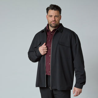 North Latitude / North Latitude Denim Full zip overshirt suit style Overshirt 0099 Black