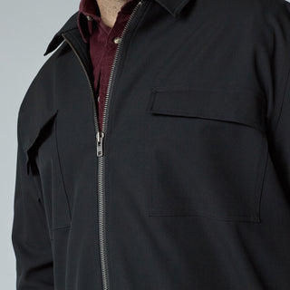 North Latitude / North Latitude Denim Full zip overshirt suit style Overshirt 0099 Black