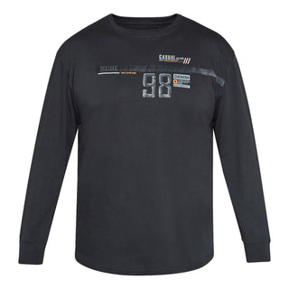North Latitude / North Latitude Denim HEAVY T-SHIRT WITH PRINT LS T-shirt LS 0099 Black
