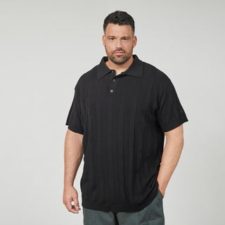 North Latitude / North Latitude Denim Knitted Polo SS Polo SS 0099 Black
