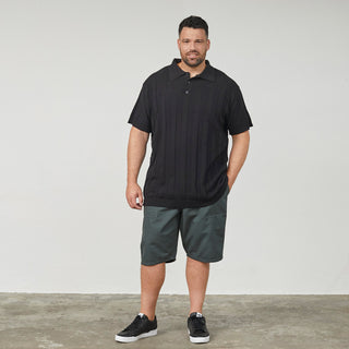 North Latitude / North Latitude Denim Knitted Polo SS Polo SS 0099 Black