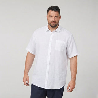 North Latitude / North Latitude Denim North Latitude melange linen shirt Shirt SS 0000 White