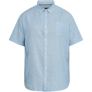 North Latitude / North Latitude Denim North Latitude melange linen shirt Shirt SS 0540 Mid Blue