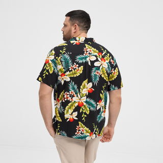 North Latitude / North Latitude Denim NORTH allover printed shirt Shirt SS 0099 Black