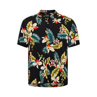 North Latitude / North Latitude Denim NORTH allover printed shirt Shirt SS 0099 Black