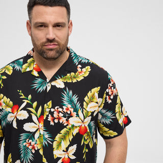 North Latitude / North Latitude Denim NORTH allover printed shirt Shirt SS 0099 Black