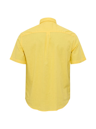 North Latitude / North Latitude Denim NORTH linen cotton shirt Shirt SS 0400 Yellow