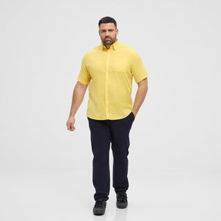 North Latitude / North Latitude Denim NORTH linen cotton shirt Shirt SS 0400 Yellow
