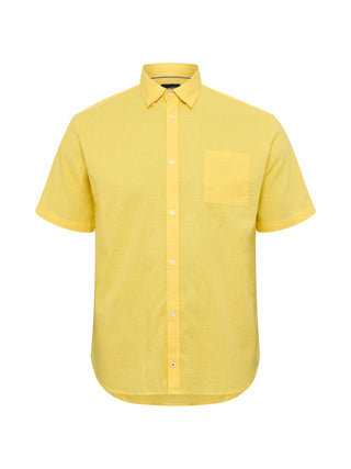 North Latitude / North Latitude Denim NORTH linen cotton shirt Shirt SS 0400 Yellow