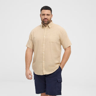 North Latitude / North Latitude Denim NORTH linen cotton shirt Shirt SS 0731 Sand Melange
