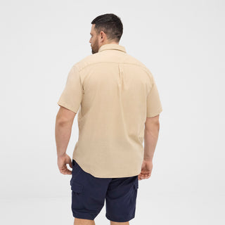 North Latitude / North Latitude Denim NORTH linen cotton shirt Shirt SS 0731 Sand Melange