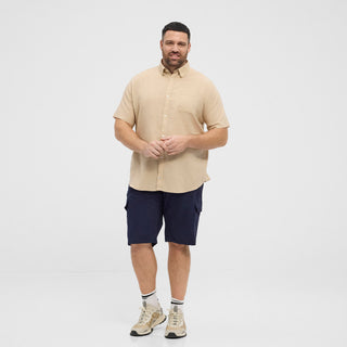 North Latitude / North Latitude Denim NORTH linen cotton shirt Shirt SS 0731 Sand Melange