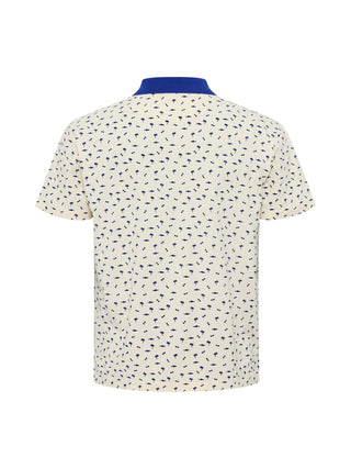 North Latitude / North Latitude Denim NORTH printed pique polo Polo SS 0001 Off White