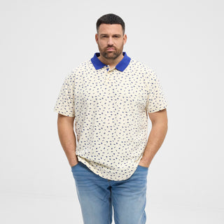 North Latitude / North Latitude Denim NORTH printed pique polo Polo SS 0001 Off White