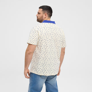 North Latitude / North Latitude Denim NORTH printed pique polo Polo SS 0001 Off White