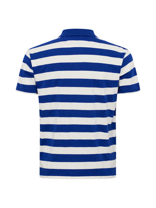 North Latitude / North Latitude Denim NORTH striped polo Polo SS 0570 Cobolt Blue
