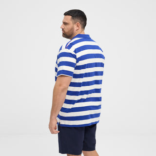 North Latitude / North Latitude Denim NORTH striped polo Polo SS 0570 Cobolt Blue