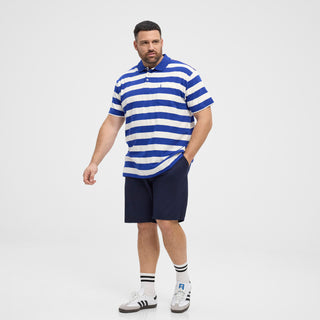 North Latitude / North Latitude Denim NORTH striped polo Polo SS 0570 Cobolt Blue