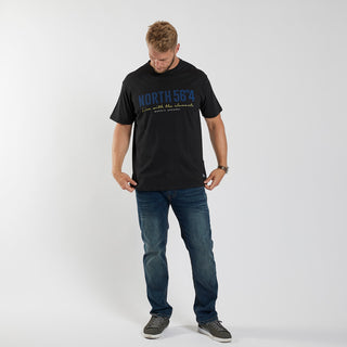 North Latitude / North Latitude Denim North 56°4 Printed T-shirt T-shirt 0099 Black