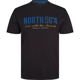 North Latitude / North Latitude Denim North 56°4 Printed T-shirt T-shirt 0099 Black