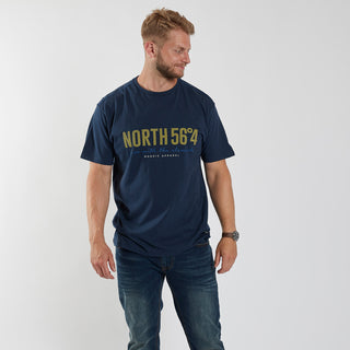 North Latitude / North Latitude Denim North 56°4 Printed T-shirt T-shirt 0580 Navy Blue