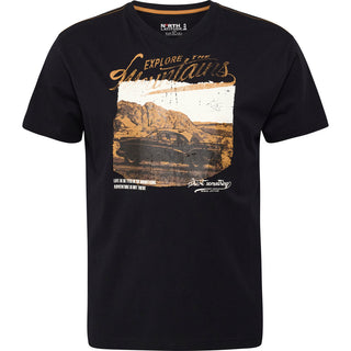 North Latitude / North Latitude Denim North Latitude Printed T-shirt T-shirt 0099 Black