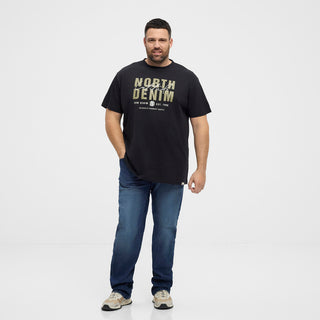 North Latitude / North Latitude Denim North latitude Denim Printed logo tee T-shirt 0099 Black