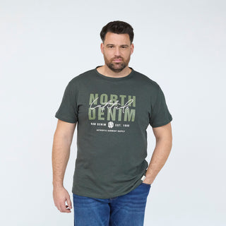 North Latitude / North Latitude Denim North latitude Denim Printed logo tee T-shirt 2640 Dark Dust Green