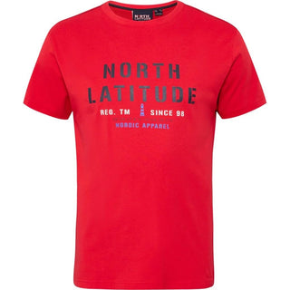North Latitude / North Latitude Denim North latitude loge T-shirt tall T-shirt 0300 Red