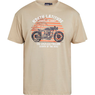 North Latitude / North Latitude Denim Printed t-shirt TALL T-shirt 0730 SAND