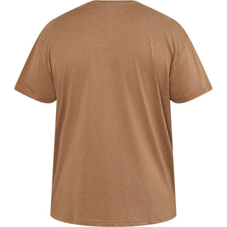 North Latitude / North Latitude Denim Printed t-shirt T-shirt 0720 Camel