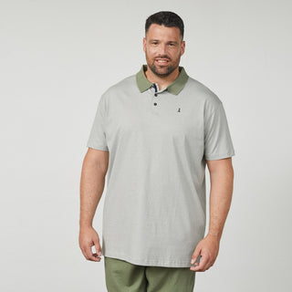 North Latitude / North Latitude Denim Striped yarn dyed polo Polo SS 0660 Olive Green
